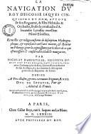 La Navigation du roy d'Escosse Iaques cinquiesme du nom, autour de son royaume... soubz la conduicte d'Alexandre Lyndsay... Recueillie & redigee en forme de description hydrographique... par Nicolay d'Arfeville, (avec l'aide de G. Ferrerio), (Sonnet par A. Biard), ( stances par A. Mathé)...