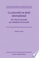 La Nécessité en Droit International
