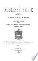 La noblesse belge