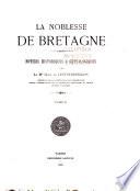 La noblesse de Bretagne