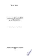 La norme d'internalité et le libéralisme