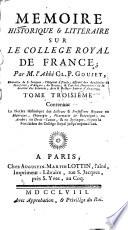 La notice historique des lecteurs & professeurs royaux en médecine, chirurgie, pharmacie & botanique; en Arabe; en Droit-Canon, & en Syriaque