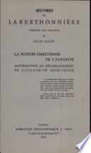 La Notion Chretienne De L'autorite