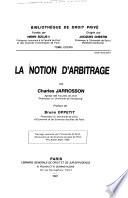 La notion d'arbitrage
