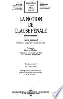 La notion de clause pénale