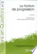 La notion de progression