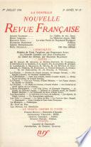 La Nouvelle Nouvelle Revue Française N' 19 (Juillet 1954)