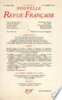 La Nouvelle Nouvelle Revue Française N' 65 (Mai 1958)