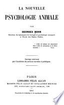 La nouvelle psychologie animale