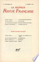 La Nouvelle Revue Française n° 203 (Novembre 1969)