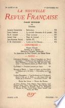 La Nouvelle Revue Française N° 228 (Septembre 1932)