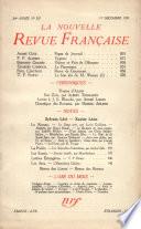 La Nouvelle Revue Française N° 267 (Décembre 1935)