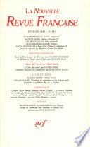 La Nouvelle Revue Française N° 445
