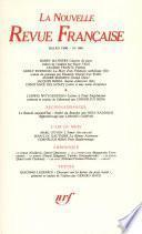 La Nouvelle Revue Française N° 446