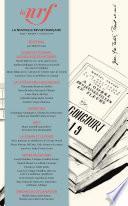 La Nouvelle Revue Française N° 636