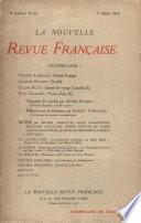 La Nouvelle Revue Française N' 65 (Mai 1914)