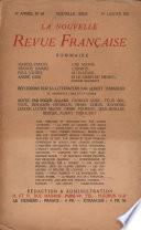 La Nouvelle Revue Française N' 88 (Janvier 1921)