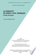 La parenté en droit civil français