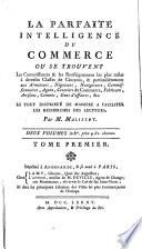 La parfaite intelligence du commerce