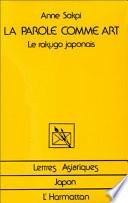 La parole comme art