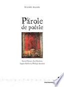 La parole de poésie