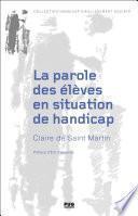 La parole des élèves en situation de handicap