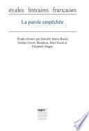La parole empêchée