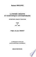 La pensée créative et scientifique contemporaine