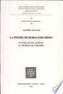 La pensée de Kobayashi Hideo