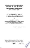 La pensée politique de Guglielmo Ferrero