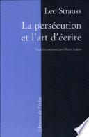 La persécution et l'art d'écrire
