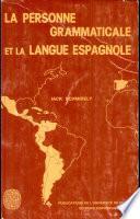 La Personne grammaticale et la langue espagnole