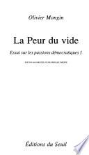 La peur du vide