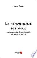 La phénoménologie de l'amour