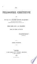 La philosophie chrétienne