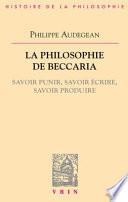 La philosophie de Beccaria