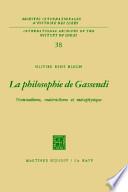 La philosophie de Gassendi