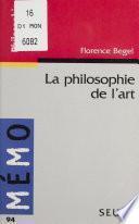 La Philosophie de l'art