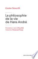 La philosophie de la vie de Hans André