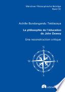 La philosophie de l’éducation de John Dewey