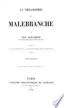 La philosophie de Malebranche