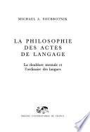 La philosophie des actes de langage