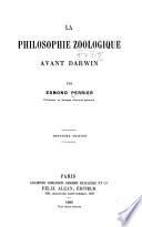 La philosophie zoologique avant Darwin
