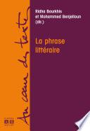 LA PHRASE LITTERAIRE