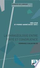 La phraséologie entre fixité et congruence