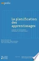La planification des apprentissages