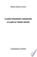 La poésie bessarabienne contemporaine et la quête de l'identité culturelle