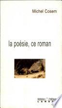 La poésie, ce roman