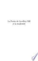 La poésie de Geoffrey Hill et la modernité