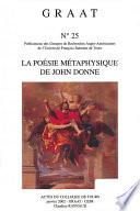 La poésie métaphysique de John Donne